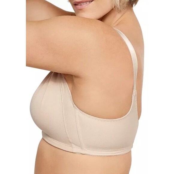 NWT Bali 34D Classic Support Wireless Bra Back Smoothing Style 3036 Beige NEW - Picture 3 of 6